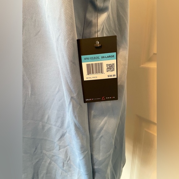 Galaxy By Harvic Athletic Moisture Wicking Fabric Blue Men’s Tank Top XXL - Picture 6 of 10